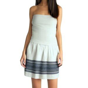 𝅺madewell Cabana Jacquard Skyline White Short Skirt Size 0